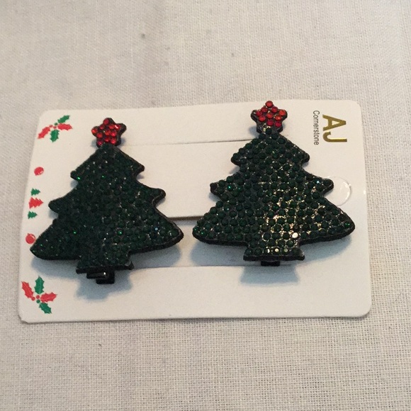 ๐NWT Glitter Rhinestone Holiday Hair Clips Sparkles A Closet Must Have๐ - Picture 7 of 7